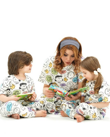 ست تیشرت و شلوار راحتی بچگانه طرح اسنوپی از 10 ماه تا 12 سال