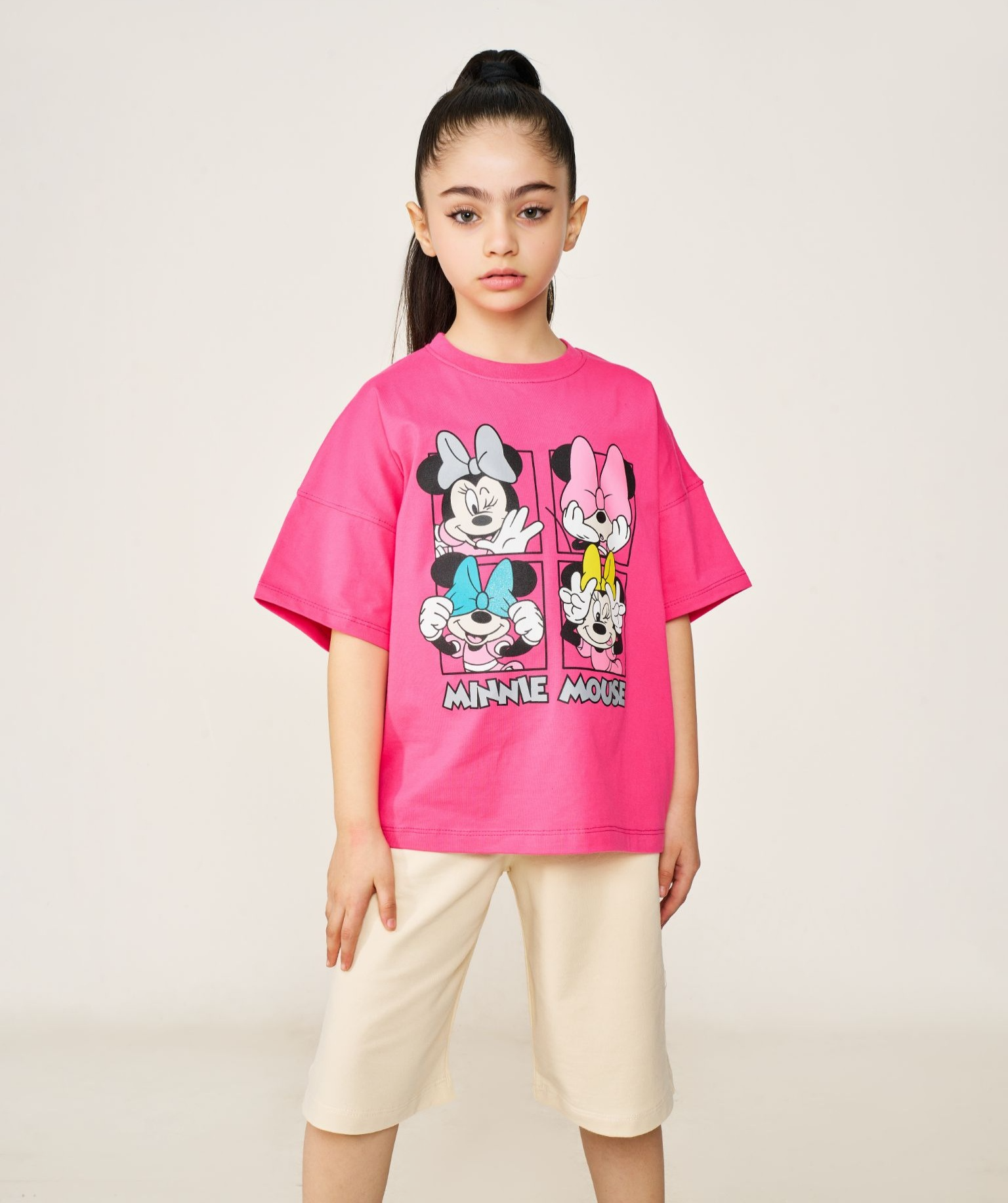 خرید و قیمت ست تیشرت شلوارک دخترانه ۲ تا ۹ سال طرح مینی موس