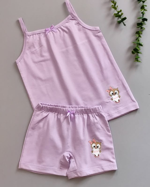 ست تاپ و شورت بچه گانه دخترانه 3 تا 12 سال رنگبندی شیک و جدید