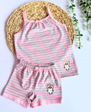 ست تاپ و شورت بچه گانه دخترانه 3 تا 12 سال رنگبندی شیک و جدید
