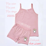 ست تاپ و شورت بچه گانه دخترانه 3 تا 12 سال رنگبندی