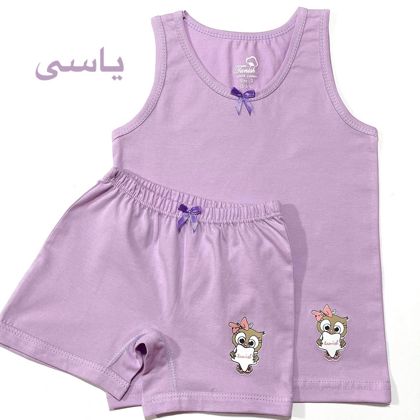 ست تاپ و شورت بچه گانه دخترانه 3 تا 12 سال رنگبندی