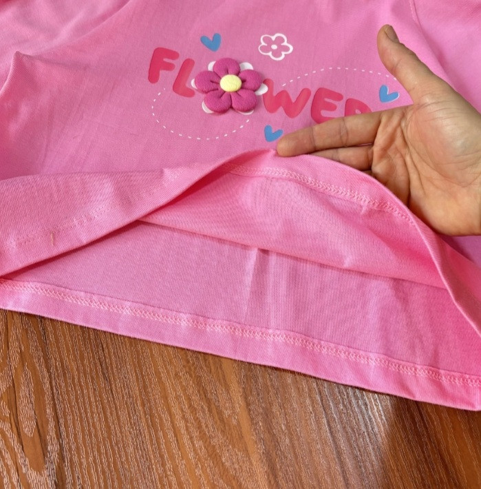 ست کراپ و شلوارک راحتی بچگانه دخترانه از ۴ سال تا 12 سال رنگبندی کد 85401012