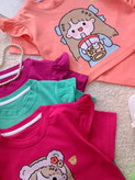ست کراپ و شلوارک راحتی بچگانه دخترانه از 5 تا 8 سال