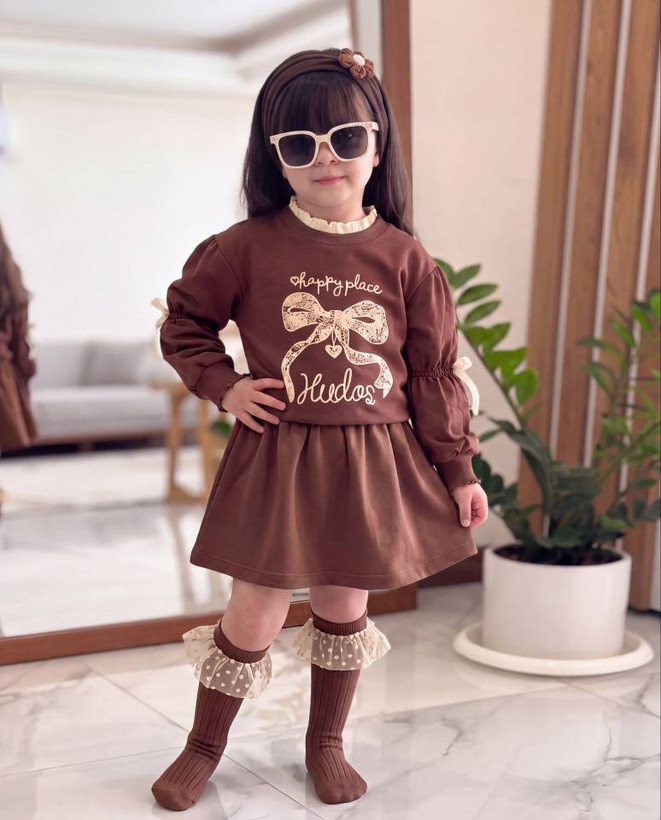 ست بلوز و دامن دخترانه بچگانه ۲ تا ۹ سال کد 91901012