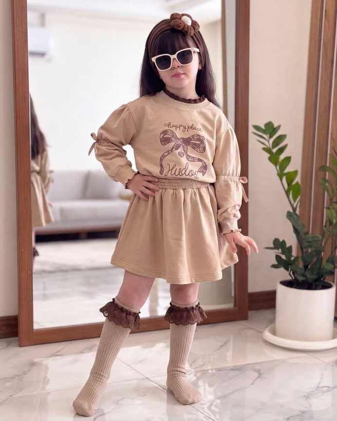 ست بلوز و دامن دخترانه بچگانه ۲ تا ۹ سال کد 91901012