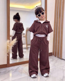 ست سه تیکه وست و شلوار دخترانه بچگانه ۲ تا 9 سال طرح کلوین