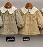 پالتو کتان دخترانه داخل خز 1 تا 6 سال کد 100101012
