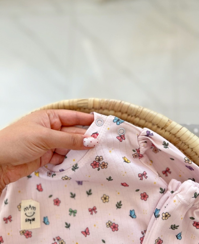 ست بادی و شلوار راحتی نوزادی دخترانه بچه گانه ۳ ماه تا ۲۴ ماه کد 100301012