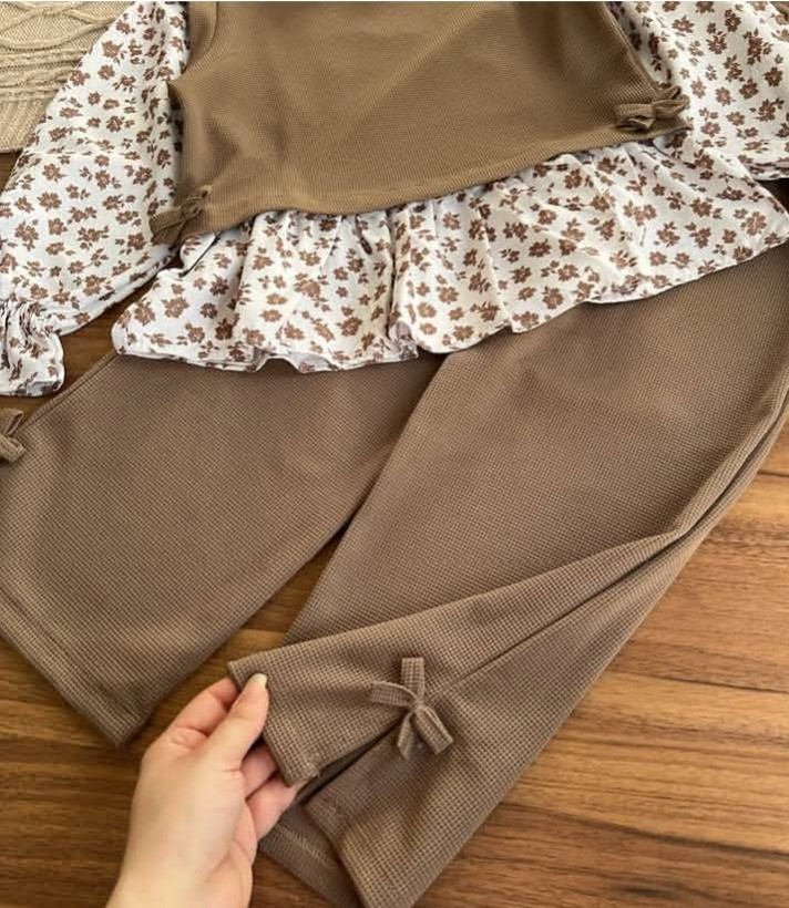 ست شومیز و شلوار بچه گانه دخترانه 2 تا ۹ سال رنگبندی کد 1013۰۱۰۱۲