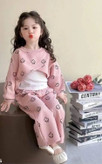 ست سه تکه کراپ و شلوار دورس بچه گانه دخترانه 2 تا ۹ سال رنگبندی کد 1013۰۱۰۱۲