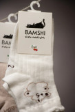 جوراب مچی بچه گانه طرح شکوفه و تدی 3 تا 10 سال